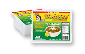 Dolores Vegetarian, Gluten Free Chili Available in Food4Less Stores